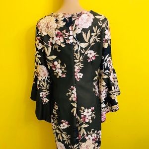 Hunter Green Floral Dress